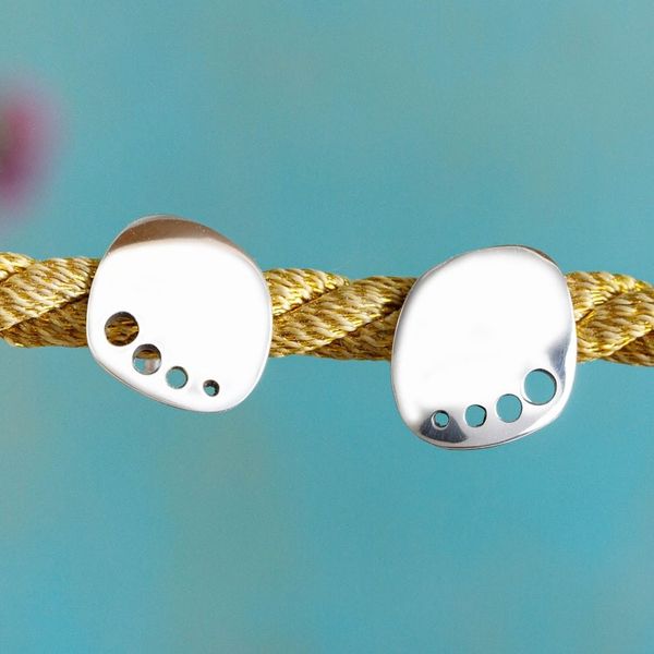 Alternate image for Modern Taxco Silver Drop Earrings from Mexico Modern Xolotl