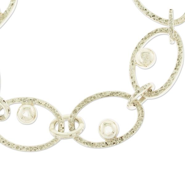 Alternate image for Artisan Crafted Link Bracelet with Mexican Silver 950 Linked Glimmer