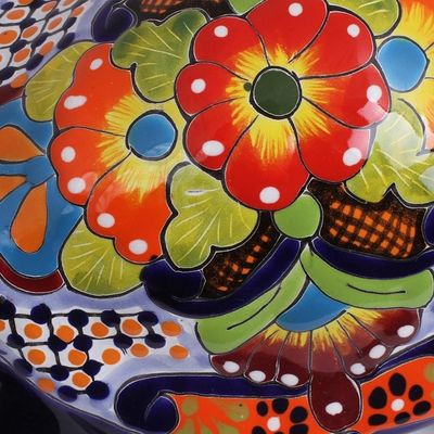 Alternate image for Hand-Painted Ceramic Turtle Sculpture from Mexico Cute Turtle