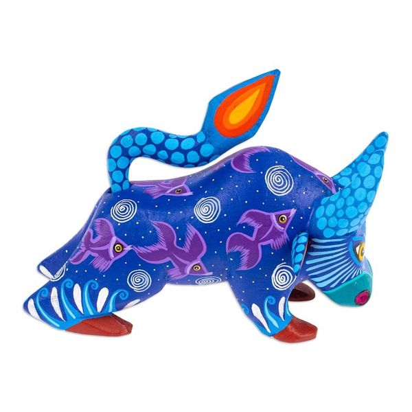 Alternate image for Handpainted Copal Wood Alebrije Bull Sculpture Oaxaca Bull
