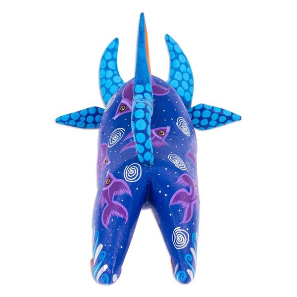Alternate image for Handpainted Copal Wood Alebrije Bull Sculpture Oaxaca Bull