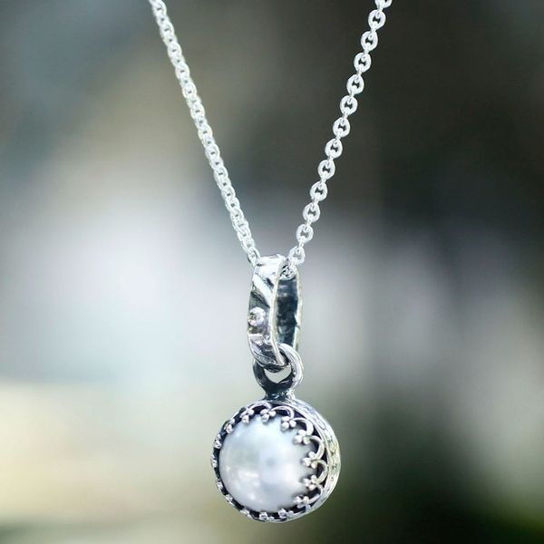 Alternate image for Peace and Calm Fine Silver and Pearl Necklace Taxco Royalty