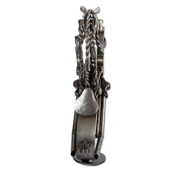 Alternate image for 20 Inch Rustic Motorbike Horse Upcycled Auto Parts Sculpture Rustic Horsepower