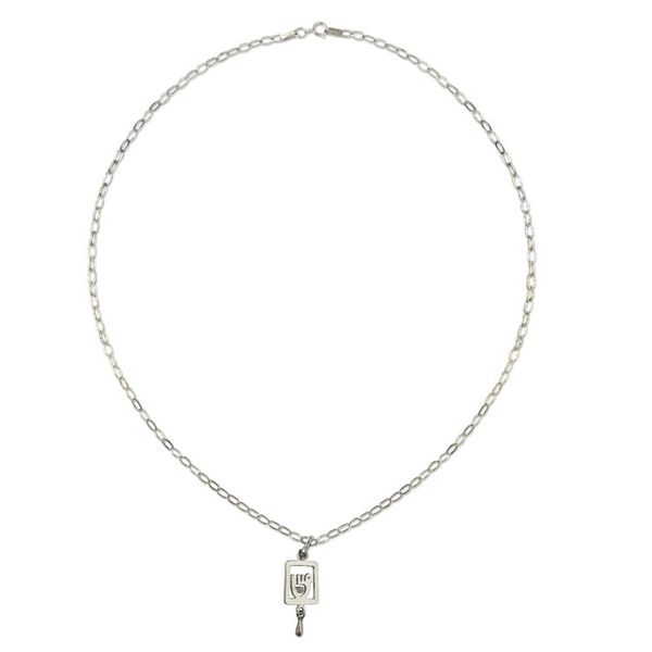 Alternate image for Handmade Sterling Silver Dove Pendant Necklace from Mexico Aztec Dove