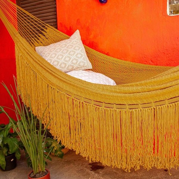 Alternate image for Cotton Amber Yellow Hammock Triple Amber Cascade