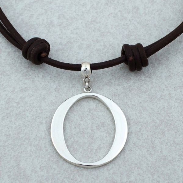 Alternate image for Taxco Sterling Silver Circle Pendant Necklace from Mexico Droplets of Life