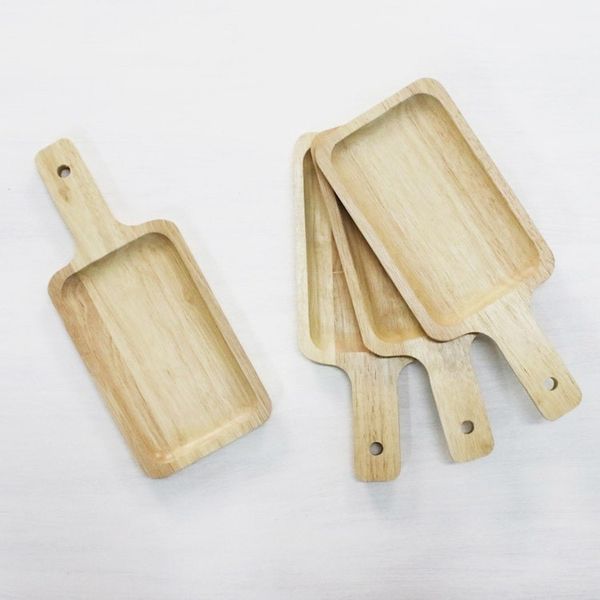 Alternate image for 4 Artisan Crafted Wood Serving Boards Handcarved in Thailand Natures Treats