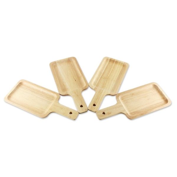 Alternate image for 4 Artisan Crafted Wood Serving Boards Handcarved in Thailand Natures Treats