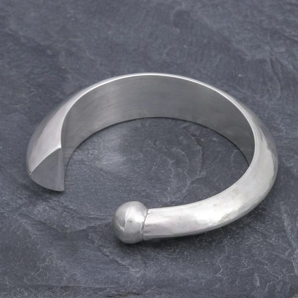 Alternate image for Hill Tribe Sterling SIlver Crescent Cuff Bracelet Crescent Point