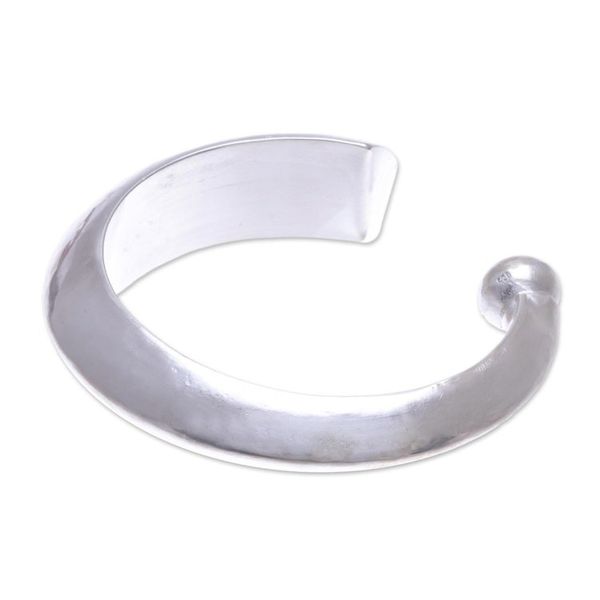 Alternate image for Hill Tribe Sterling SIlver Crescent Cuff Bracelet Crescent Point