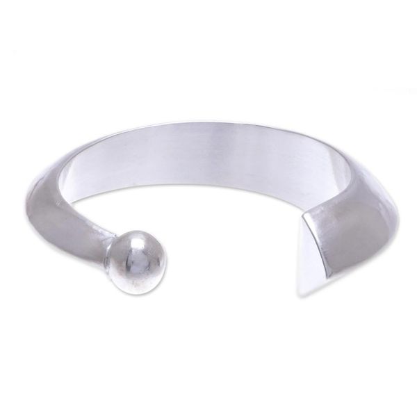 Alternate image for Hill Tribe Sterling SIlver Crescent Cuff Bracelet Crescent Point