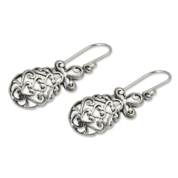 Alternate image for Sterling silver dangle earrings Thai Pineapple