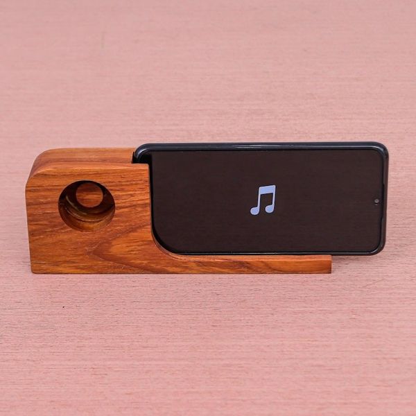 Alternate image for Hand Crafted Wood Smartphone Speaker Cool Sound