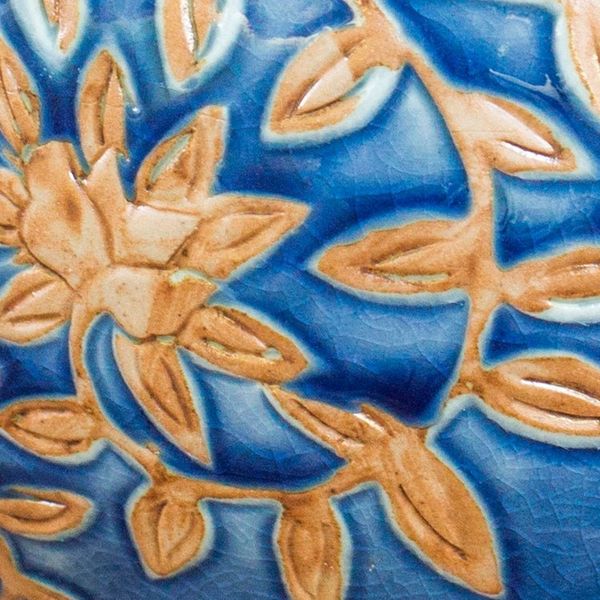 Alternate image for Handcrafted Celadon Ceramic Vase from Thailand Golden Jasmine