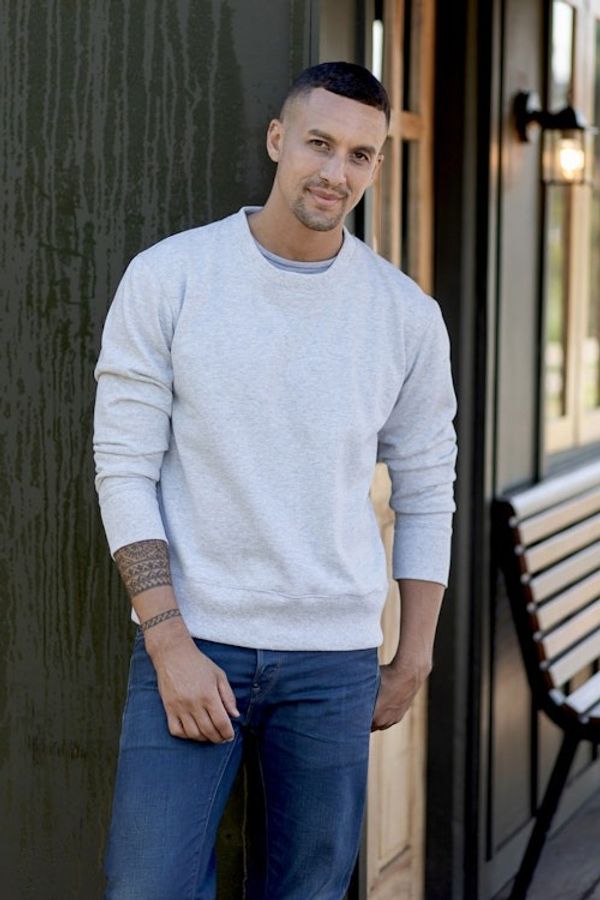 Alternate image for 100 Recycled Yarn Pullover Sweatshirt in Grey Ecology Class