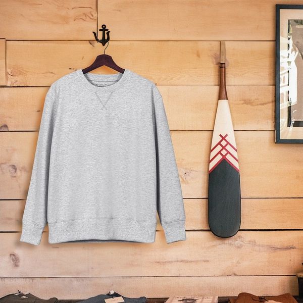 Alternate image for 100 Recycled Yarn Pullover Sweatshirt in Grey Ecology Class