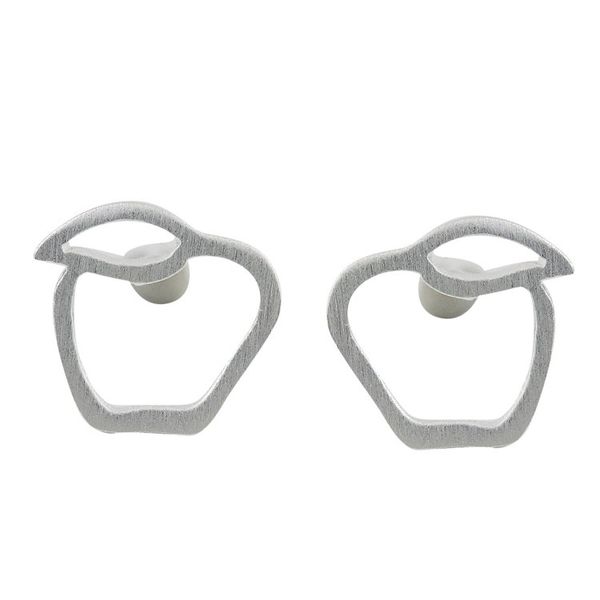 Alternate image for Sterling Silver Apple Stud Earrings from Thailand Apples