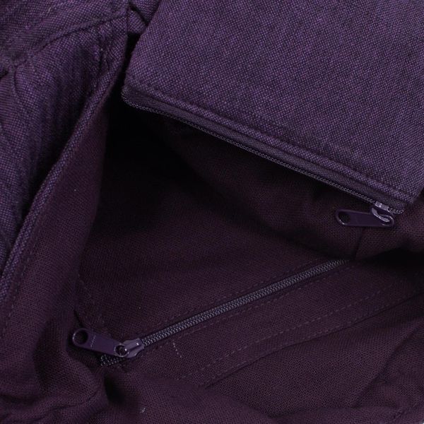 Alternate image for Purple Cotton Hobo Style Handbag with Coin Purse Surreal Purple