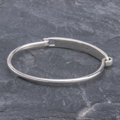 Alternate image for Thai Elephant Sterling Silver Bangle Bracelet Pachyderm Parade