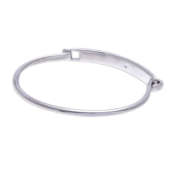 Alternate image for Thai Elephant Sterling Silver Bangle Bracelet Pachyderm Parade