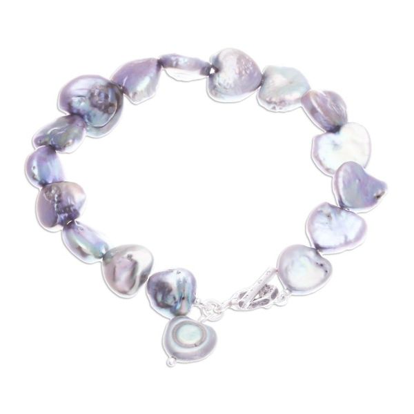 Alternate image for Silvery Grey Cultured Pearl Bracelet Born of the Sea in Grey