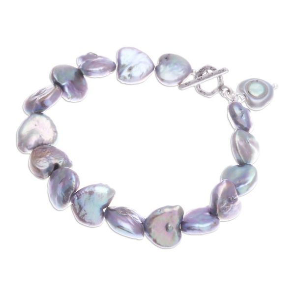 Alternate image for Silvery Grey Cultured Pearl Bracelet Born of the Sea in Grey