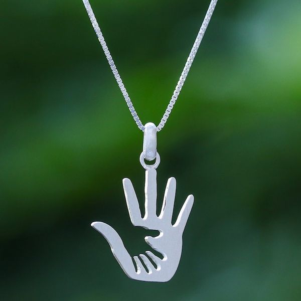Alternate image for Inspirational Sterling Silver Pendant Necklace from Thailand Forever Together