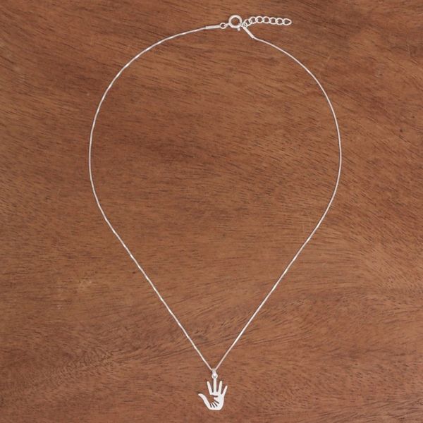 Alternate image for Inspirational Sterling Silver Pendant Necklace from Thailand Forever Together