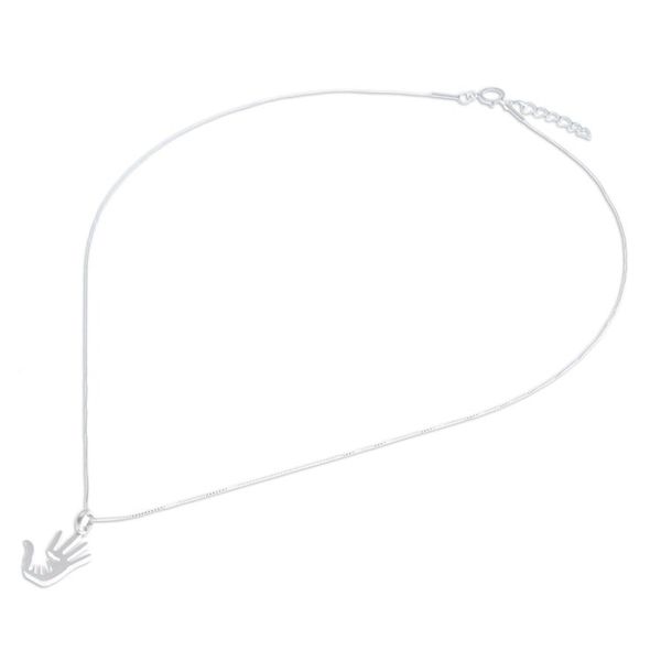 Alternate image for Inspirational Sterling Silver Pendant Necklace from Thailand Forever Together
