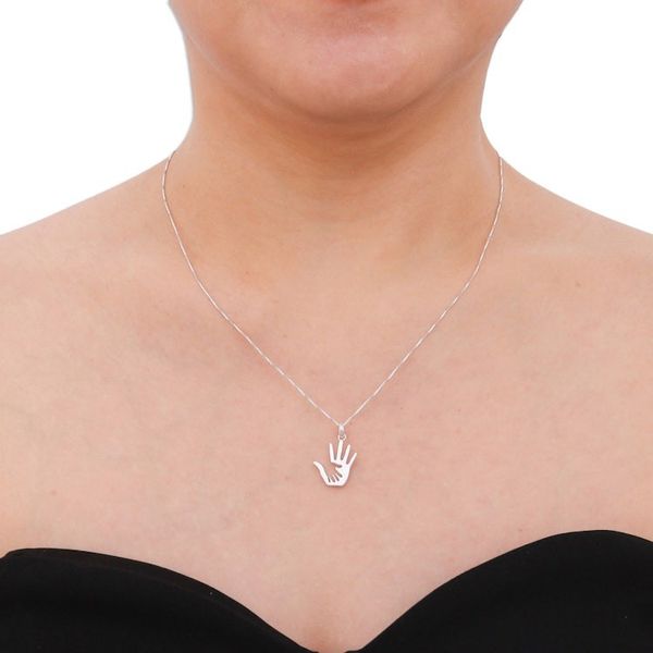 Alternate image for Inspirational Sterling Silver Pendant Necklace from Thailand Forever Together