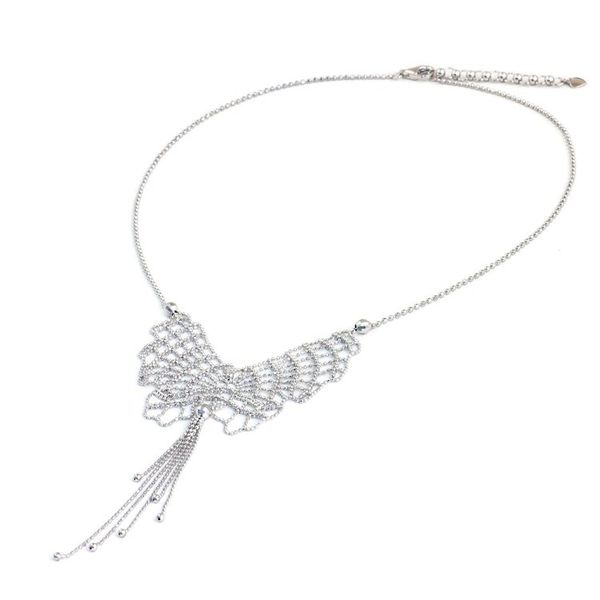 Alternate image for Sterling Silver Butterfly Necklace Artisan Crafted Jewelry Moonlight Butterfly