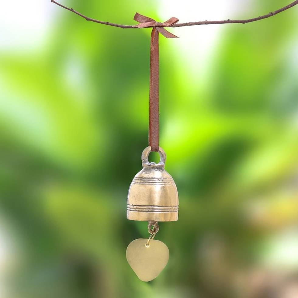 Simple Brass Bell Crafted in Thailand 'Golden Sound'
