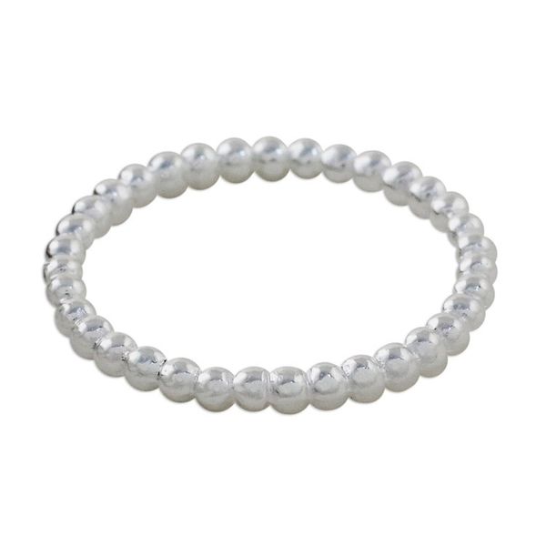Alternate image for High-Polish Sterling Silver Mid-Finger Ring from Thailand Cute Bubbles
