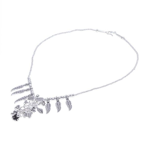 Alternate image for 950 Karen Silver Dragonfly Charm Y-Necklace Lady Dragonfly