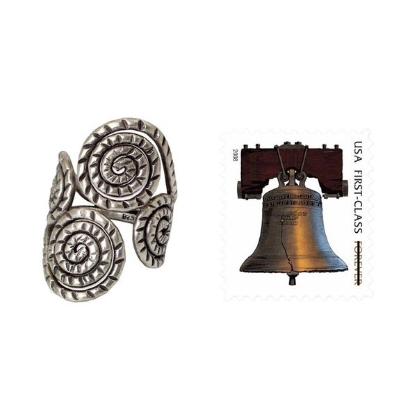 Alternate image for Fair Trade Sterling Silver Wrap Ring Spiral of Love