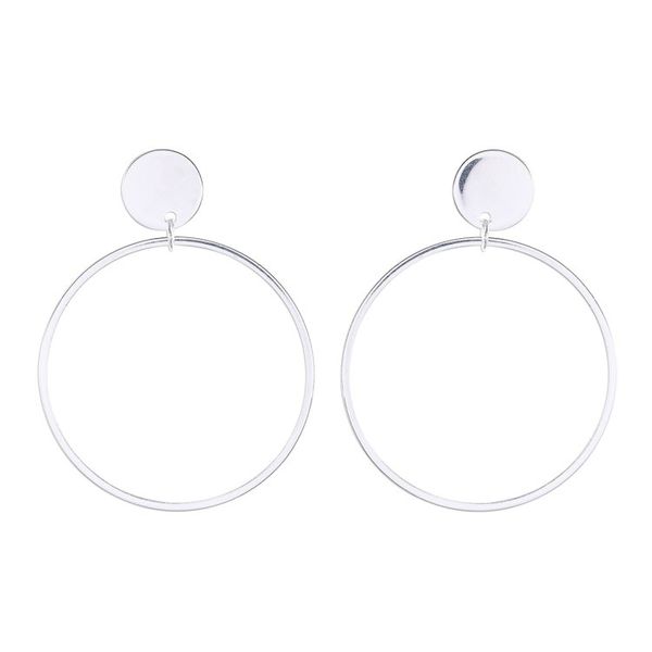 Alternate image for Round Sterling Silver Dangle Earrings from Thailand Wondrous Circles