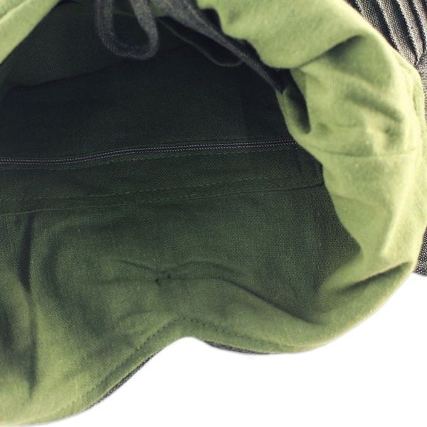 Alternate image for Leaf Green Cotton Hobo Style Handbag with Coin Purse Surreal Green