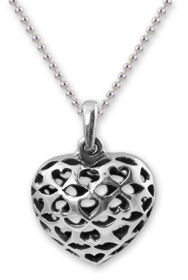 Alternate image for Sterling silver pendant necklace Heart of the Forest