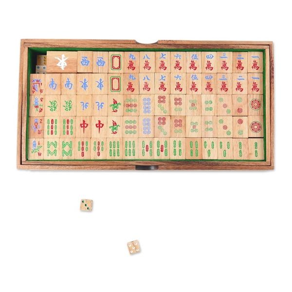 Alternate image for Hand Made Wood Mah Jongg Game from Thailand Mah Jongg