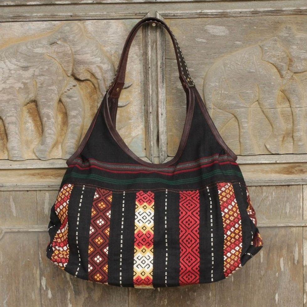 Handmade Thai Naga Tribe Style Shoulder Bag 'Naga Chic'