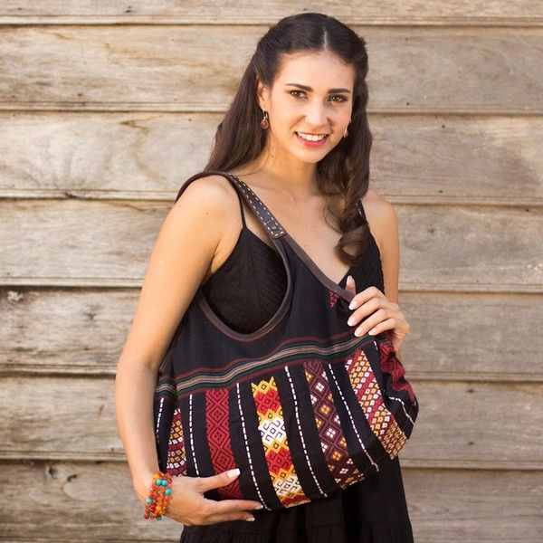 Alternate image for Handmade Thai Naga Tribe Style Shoulder Bag Naga Chic