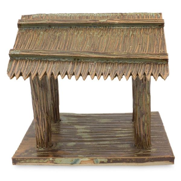 Alternate image for Hand Crafted Celadon Christmas Stable Shelter