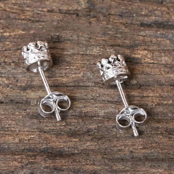 Alternate image for Rhodium Plated Smoky Quartz Stud Earrings from Thailand Brilliant Splendor