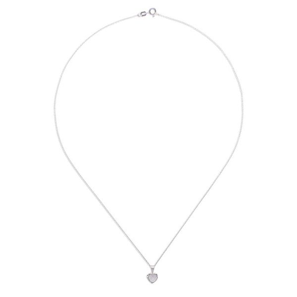 Alternate image for Heart-Shaped Moonstone Sterling Silver Pendant Necklace Heart of Belief