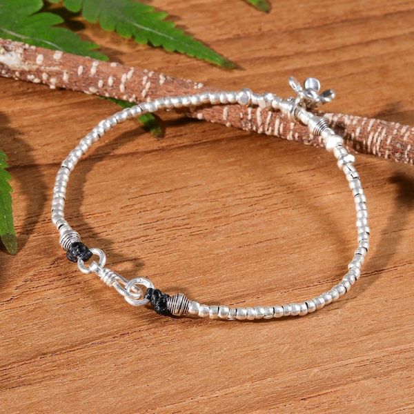 Alternate image for Spring-Themed Karen Silver Charm Bracelet Made in Thailand Primaveral Spell