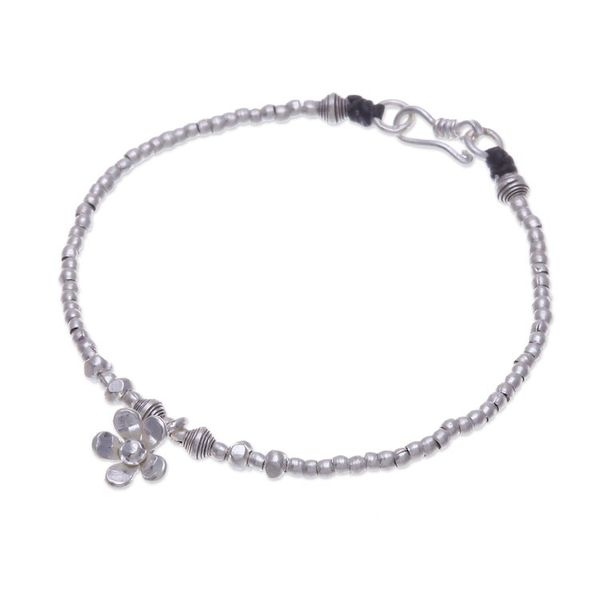 Alternate image for Spring-Themed Karen Silver Charm Bracelet Made in Thailand Primaveral Spell