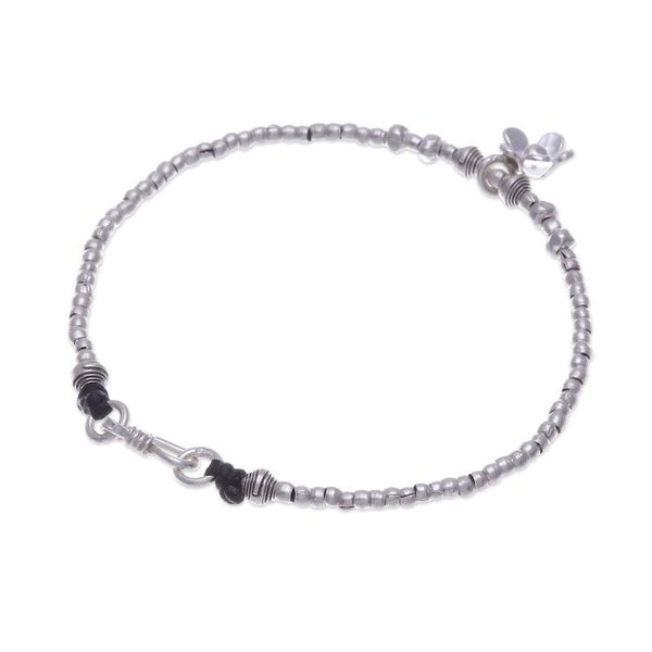 Alternate image for Spring-Themed Karen Silver Charm Bracelet Made in Thailand Primaveral Spell