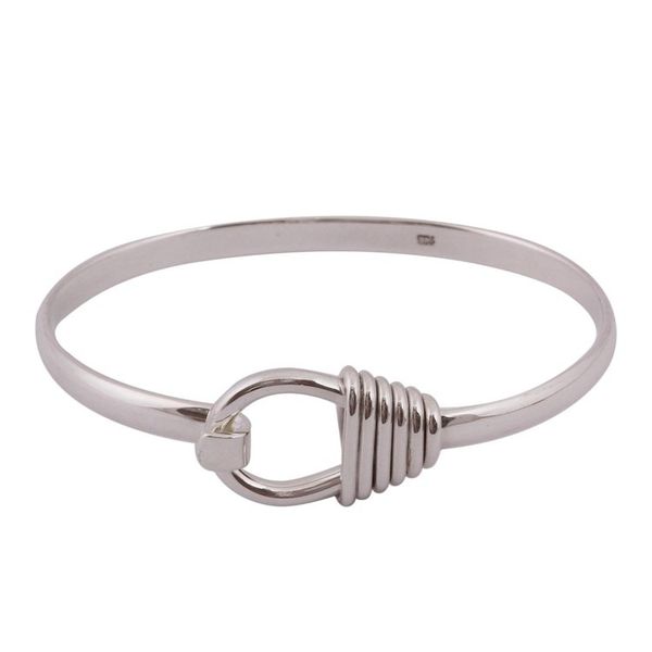 Alternate image for Sterling Silver Bangle Bracelet Crafted in Mexico Creative Gleam