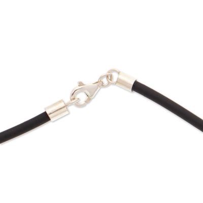 Alternate image for Decoupage on Glass Day of the Dead Catrina Pendant Necklace Butterfly Catrina