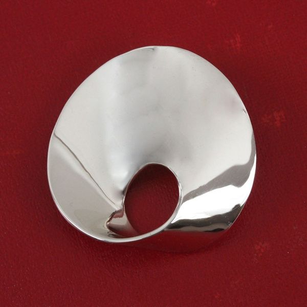 Alternate image for Modern Sterling Silver Pendant from Mexico Dreamy Shape